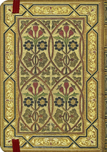 Charger l'image dans la galerie, Back of Daily Planner - Gold and art nouveau flowers.