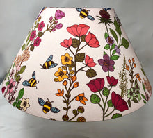 Load image into Gallery viewer, Summer Garden - Blush - 17.5&quot;x8.75&quot; Empire Shade. - White Interior
