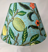 Load image into Gallery viewer, Fruit (large) - Turquoise - 12" Base x 6" high - White Interior - William Morris