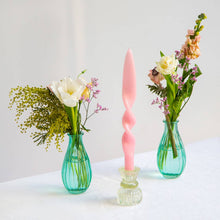 Load image into Gallery viewer, Small Light Green Glass Candle Holder