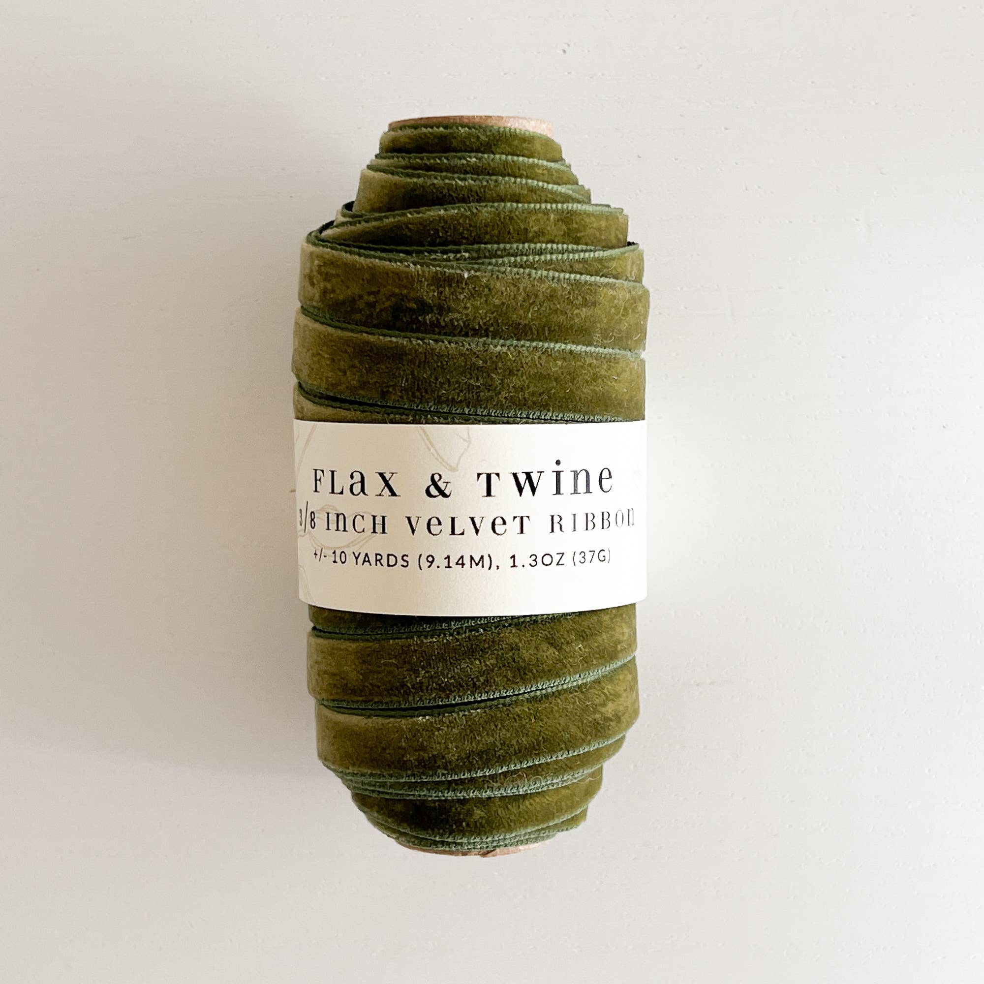 Flax & Twine 3/8" Velvet Ribbon - 10 Yards: Jasper