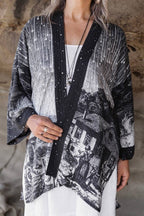 The Stargazer Matineé Duster (mid-length) w/ Celestial Print
