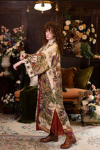 Golden Hour Opera Duster Kimono Robe w/ boho floral print