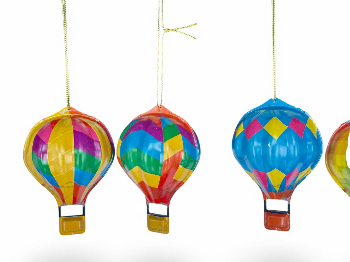Tinplate Hot Air Balloon Decoration - Box of 10 pcs