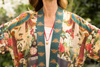 Stay Gold Pixie Duster Cropped Kimono w/ Rabbit, Bees