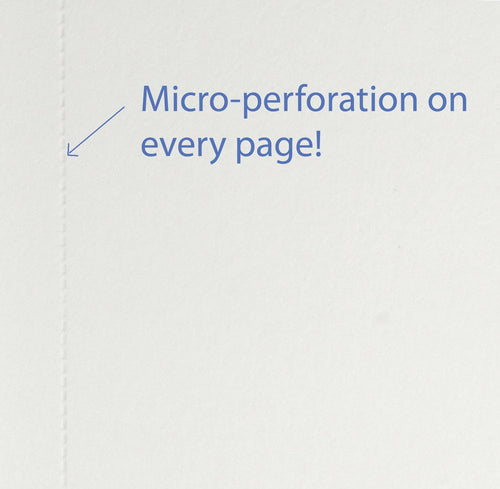 Example of Micro-perforation on every page. 