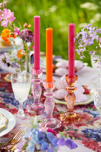 Load image into Gallery viewer, Pink Glass Candlestick