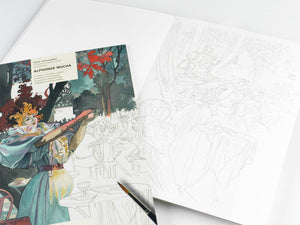 Alphonse Mucha Artists' Colouring Book