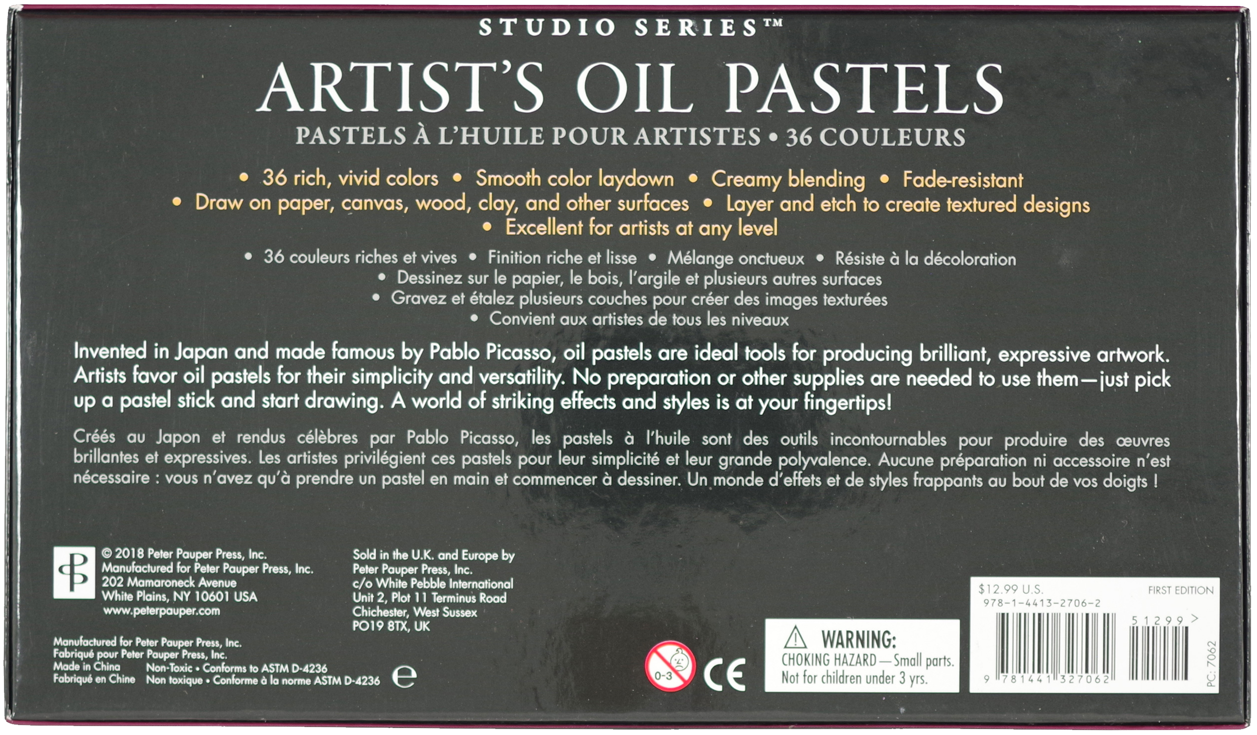 Pastels à l'huile pour artistes de la série Studio
