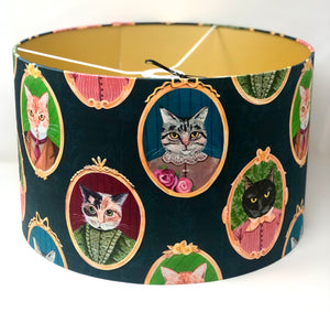 Carl & Friends - 16"x10" Drum Lampshade - Gold Interior