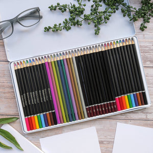 Artist Pencils - 40 Colours in a Tin - Monet - Waterlillies