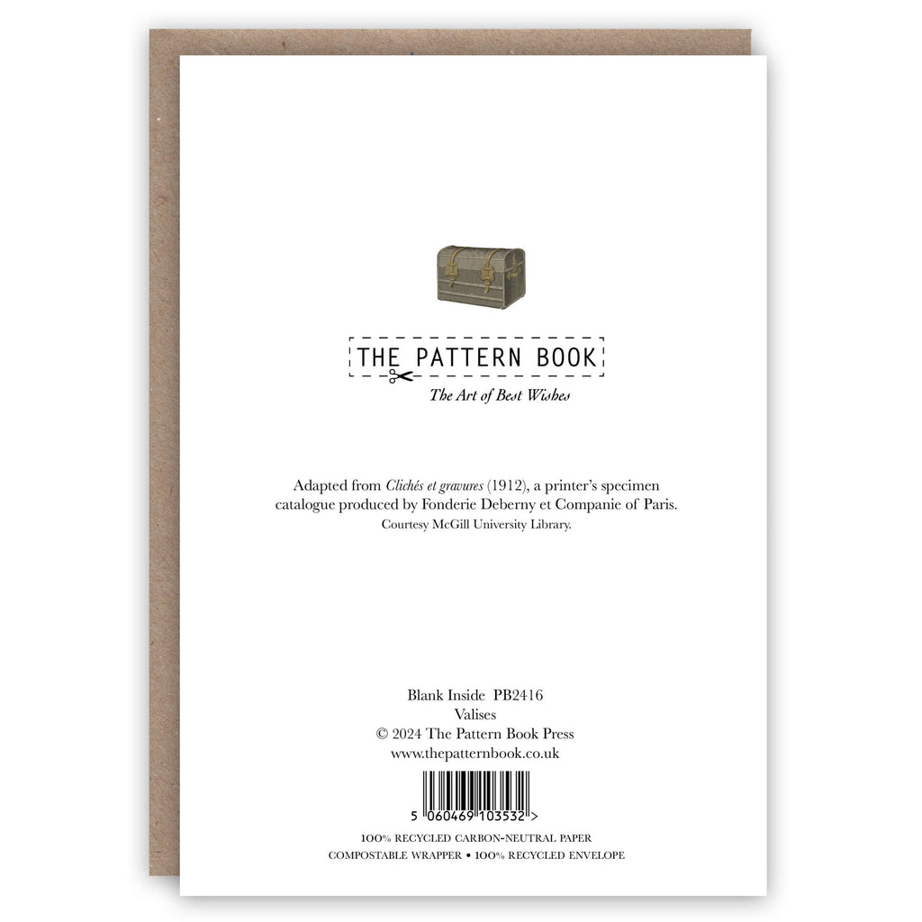 Valises greeting card