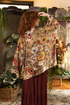 Golden Hour Pixie Duster Cropped Kimono w/ Florals