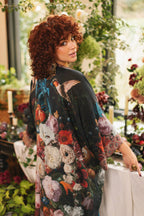 Flight of Fancy Opera Duster Kimono Robe Hummingbird