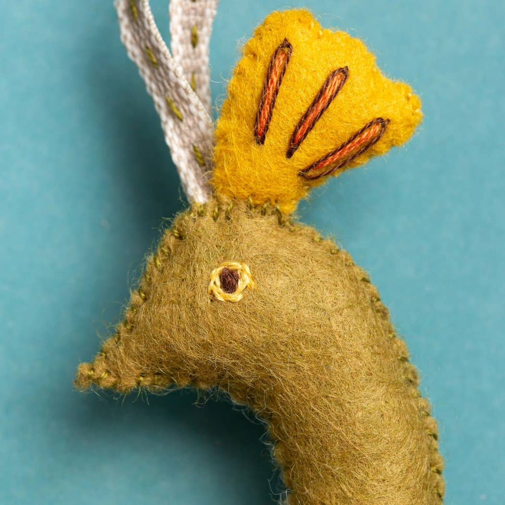 Folk Peacock Felt Craft Mini Kit