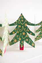 Charger l&#39;image dans la galerie, Christmas Trees Concertina Garland