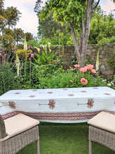 Load image into Gallery viewer, Palm Tree Pink Tablecloth