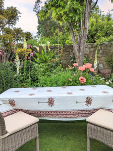 Palm Tree Pink Tablecloth