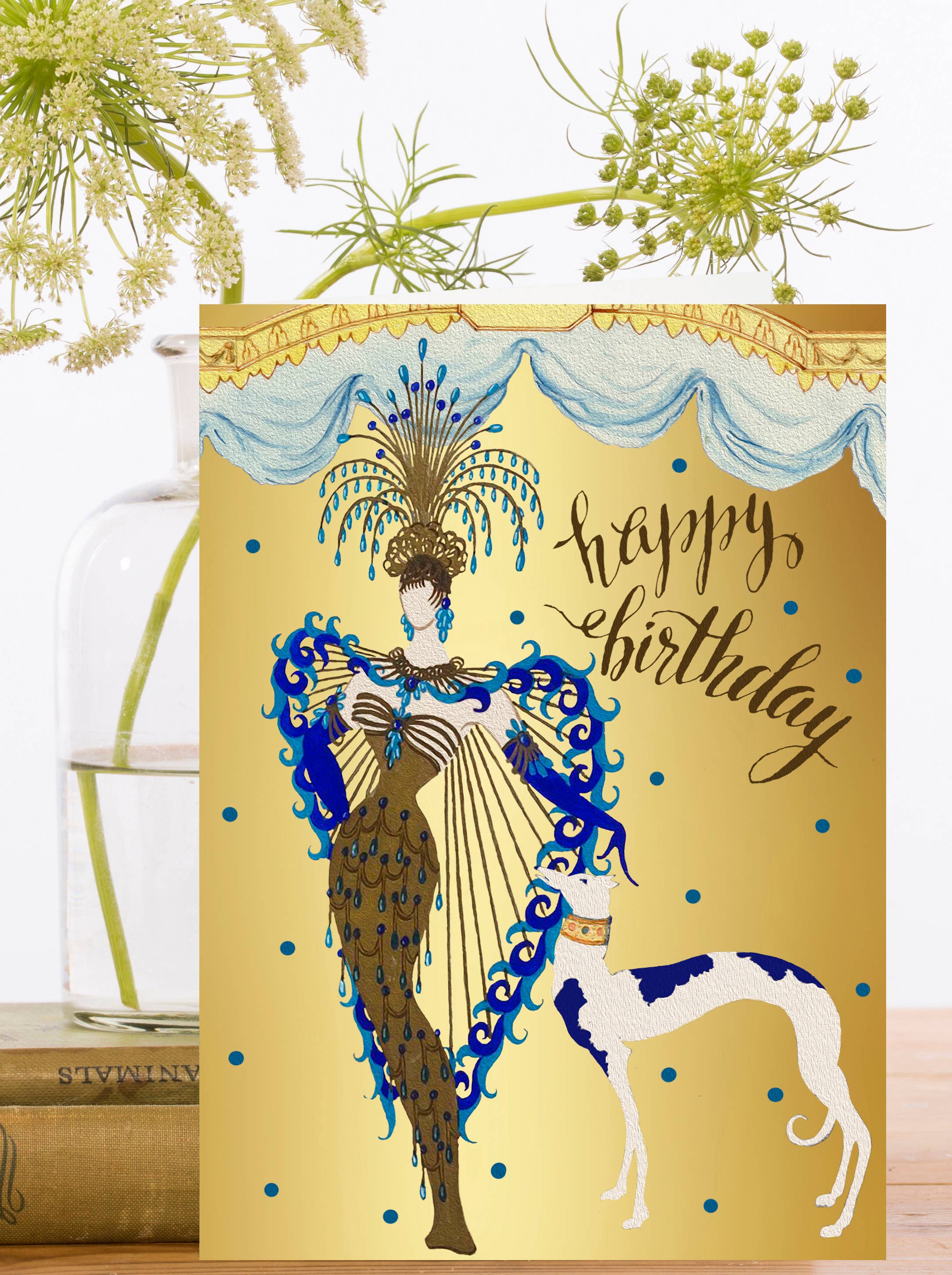 HB257P ~ Gold Foil Birthday Card