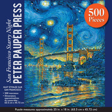 Load image into Gallery viewer, San Francisco Starry Night 500 Piece Jigsaw Puzzle