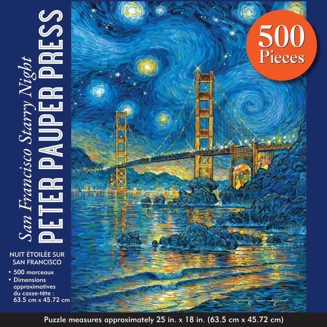 Puzzle de 500 pièces La nuit étoilée à San Francisco