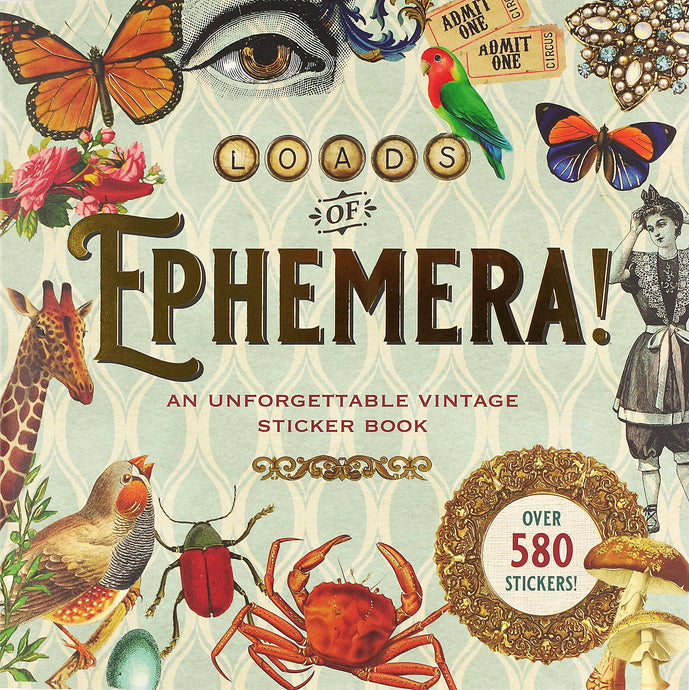 Loads of Ephemera Sticker Book (580 stickers)