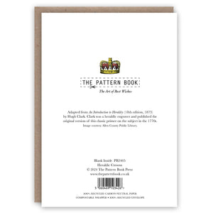 Heraldic Crowns greeting card