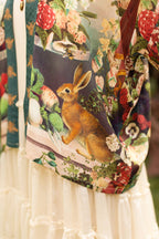 Stay Gold Pixie Duster Cropped Kimono w/ Rabbit, Bees