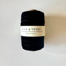 Load image into Gallery viewer, Flax &amp; Twine 3/8&quot; Velvet Ribbon - 30 Yards: Jasper