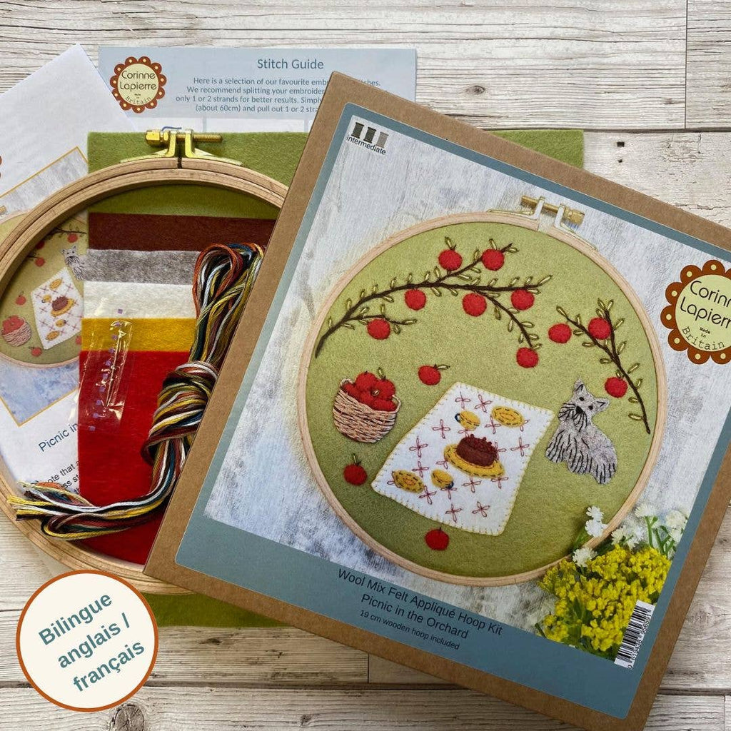 Picnic in the Orchard Appliqué Hoop Craft Kit