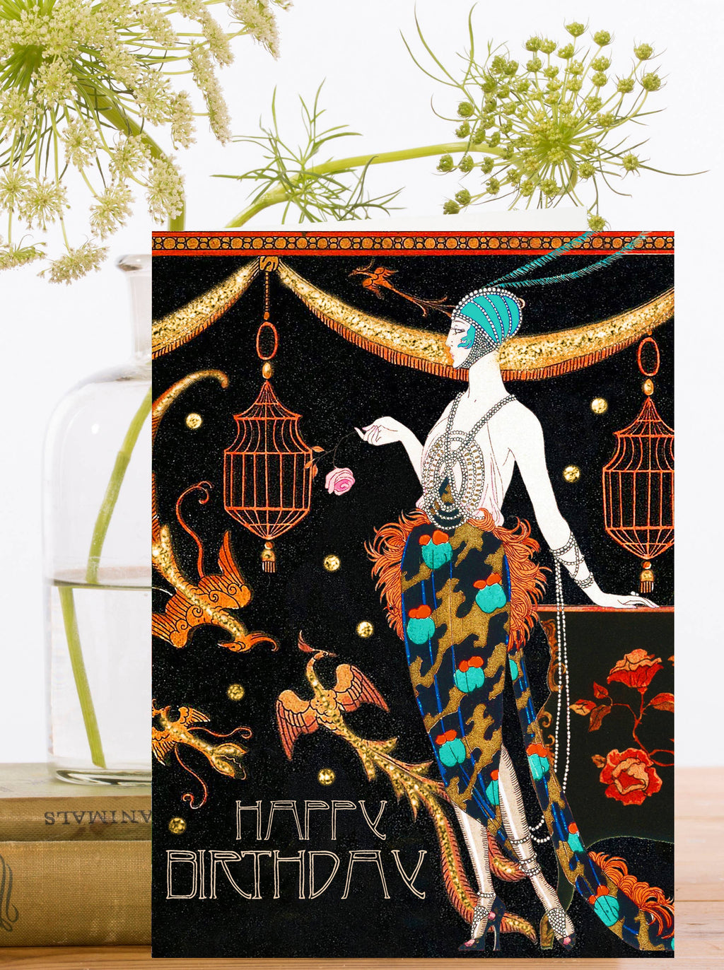 HB224P ~ Hand Glittered Birthday Card