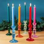 Blue Glass Candlestick