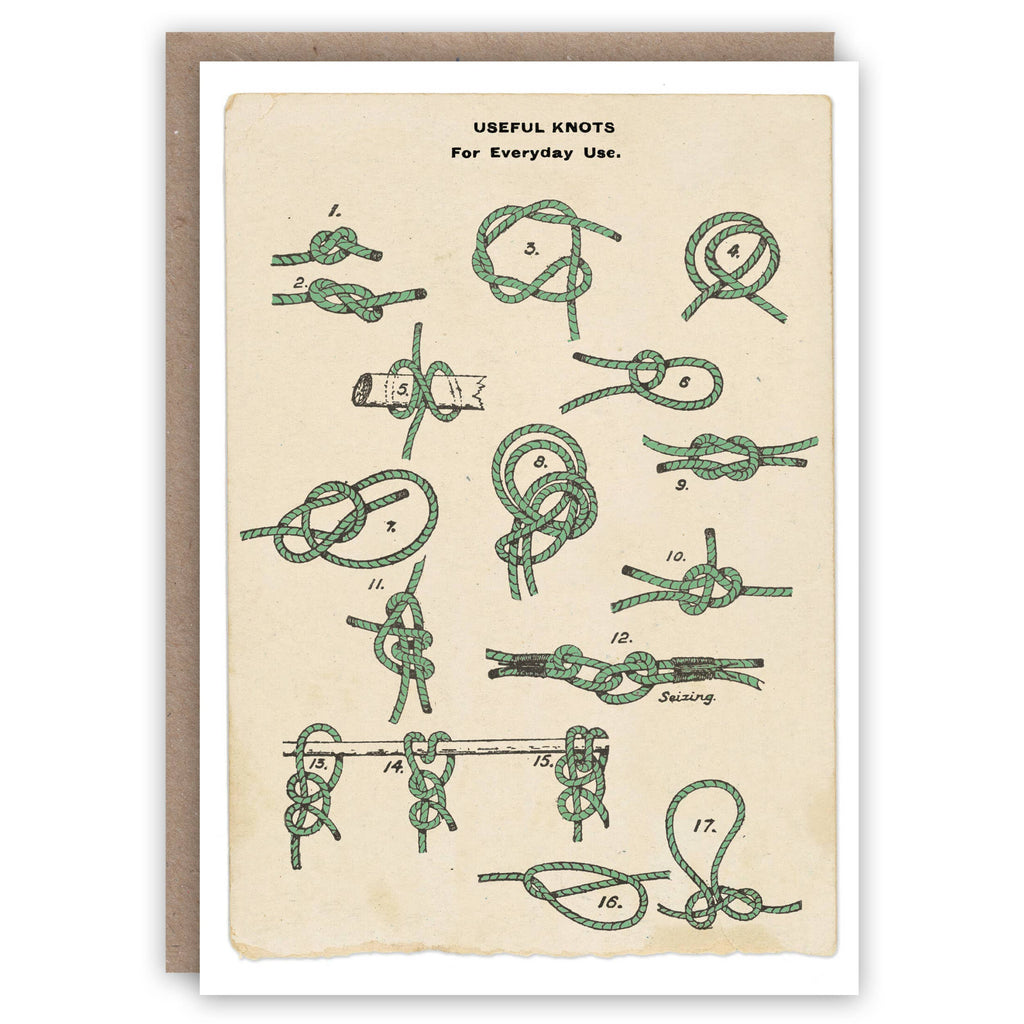 Scouting Knots greeting card