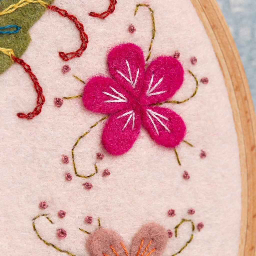 Hummingbird Appliqué Hoop Craft Kit