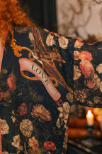 Heart of Gold Pixie Duster Crop Kimono w/ Sacred Heart