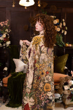 Golden Hour Opera Duster Kimono Robe w/ boho floral print
