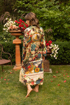 Stay Gold Opera Duster Kimono Robe w/ Rabbit & Bees