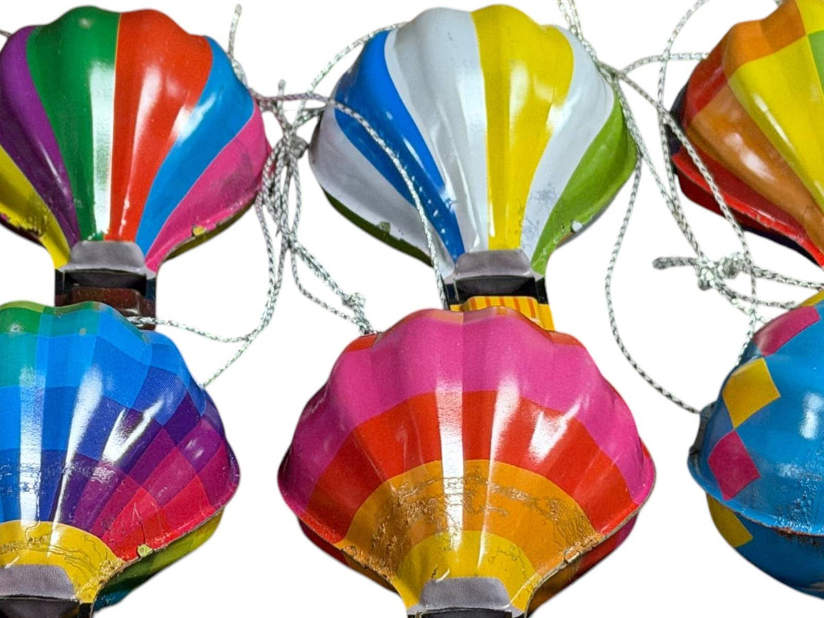 Tinplate Hot Air Balloon Decoration - Box of 10 pcs