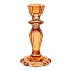 Orange Glass Candlestick