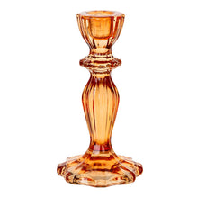 Load image into Gallery viewer, Orange Glass Candlestick