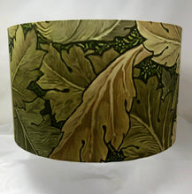 Load image into Gallery viewer, Lampshade made with Ancanthus William Morris fabric. 