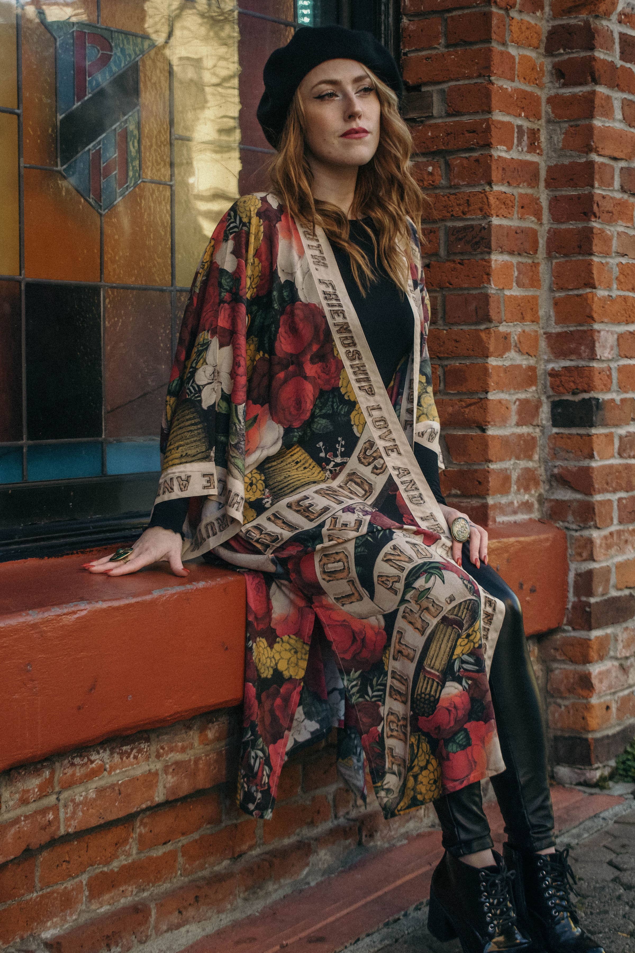 Friendship Love & Truth Opera Duster Kimono Robe: Classic