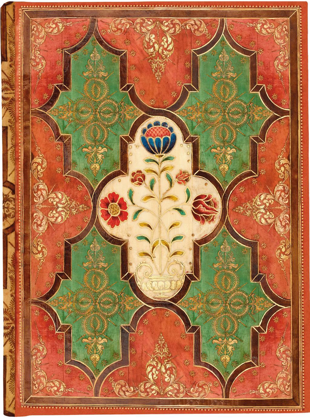 Journal en parchemin fleuri