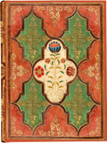 Journal en parchemin fleuri