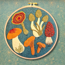 Load image into Gallery viewer, Fungi Appliqué Hoop Craft Kit: English