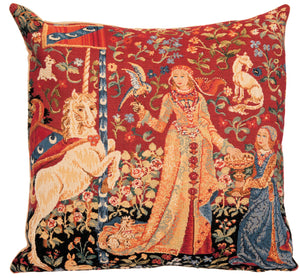 Medieval Decor | Lady and the Unicorn | Throw Pillow | Taste