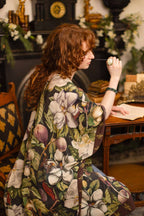 Fleur De Lune Goddess Starduster Kimono w/ Florals & Bees