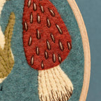 Fungi Appliqué Hoop Craft Kit: English
