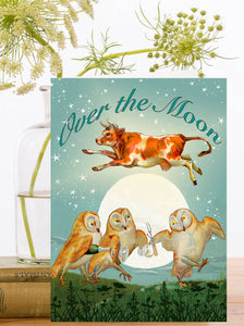 Over the Moon Greeting Card