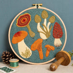 Fungi Appliqué Hoop Craft Kit: English